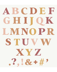 Classic Alphabet Wall Decal - Warm