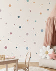 Pastel Polka Dots Wall Decals
