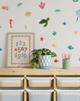 Bright Sea Creatures Wall Decal