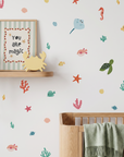 Bright Sea Creatures Wall Decal