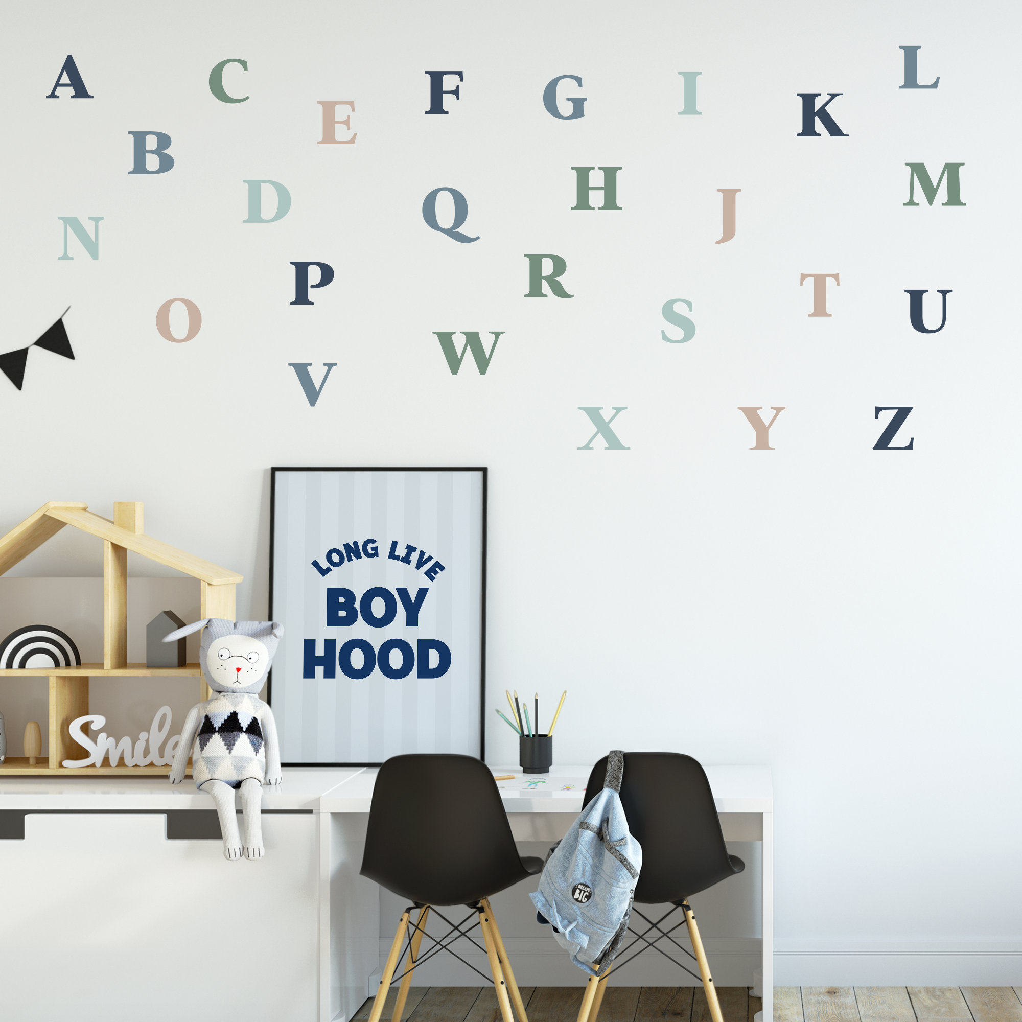 Classic Alphabet Wall Decal – Cool Decor for Kids's Spaces – Cool Kids ...