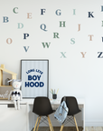 Classic Alphabet Wall Decal - Cool