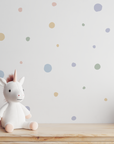 Pastel Polka Dots Wall Decals