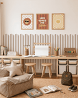 Striped Scalloped Wall Panels