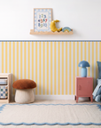 Striped Scalloped Border Panels