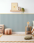 Striped Scalloped Border Panels