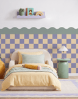 Checkered Waves Wall Panels