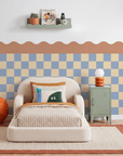 Checkered Waves Wall Panels