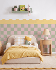 Checkered Waves Wall Panels