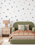 Green Polka Dots Wall Decals