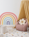 Wandsticker in regenboogkleuren (pastel)