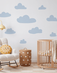 Sticker mural nuages roses