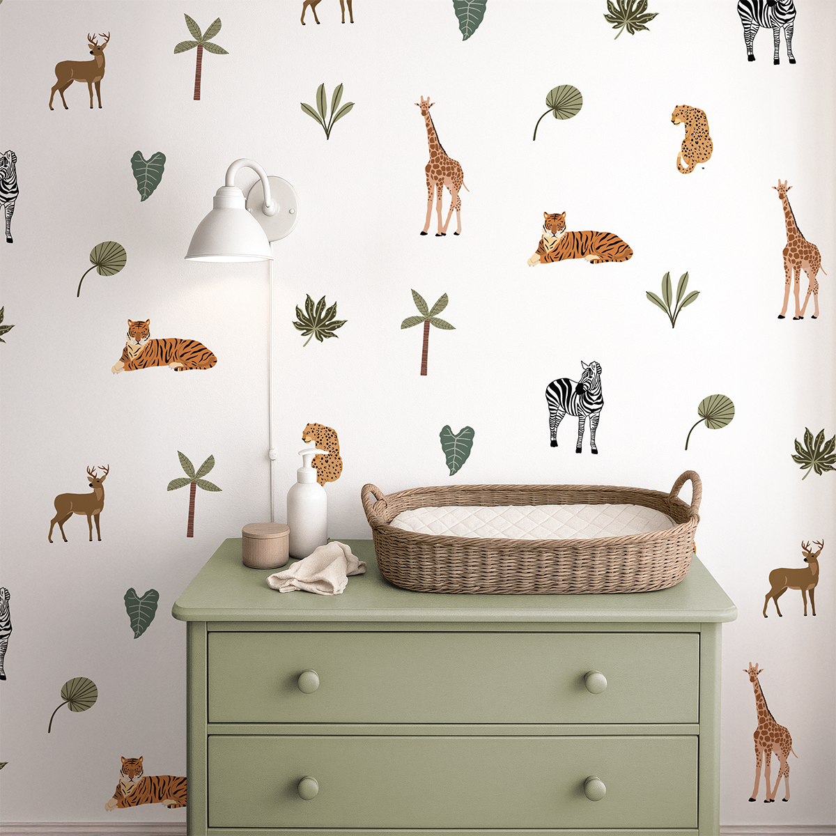 Safari Wall Decals – Classic Jungle Animal Set – Cool Kids Sticker Co.