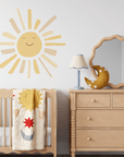 Sunny Face Long Ray Wall Decal