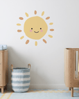Autocollant mural à rayons courts Sunny Face