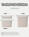 Scalloped Trofast Tub Stickers