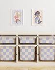 Checkered Trofast Tub Stickers