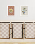 Checkered Trofast Tub Stickers