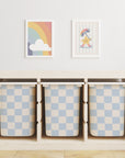Checkered Trofast Tub Stickers