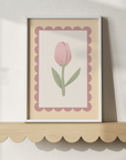 Tulip Scallops Wall Print