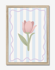 Tulip Sky Stripe Wall Print