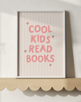Cool Kids Read Books Wall Print