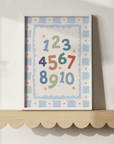 Numbers Wall Print