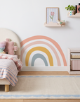Autocollant mural arc-en-ciel chaleureux