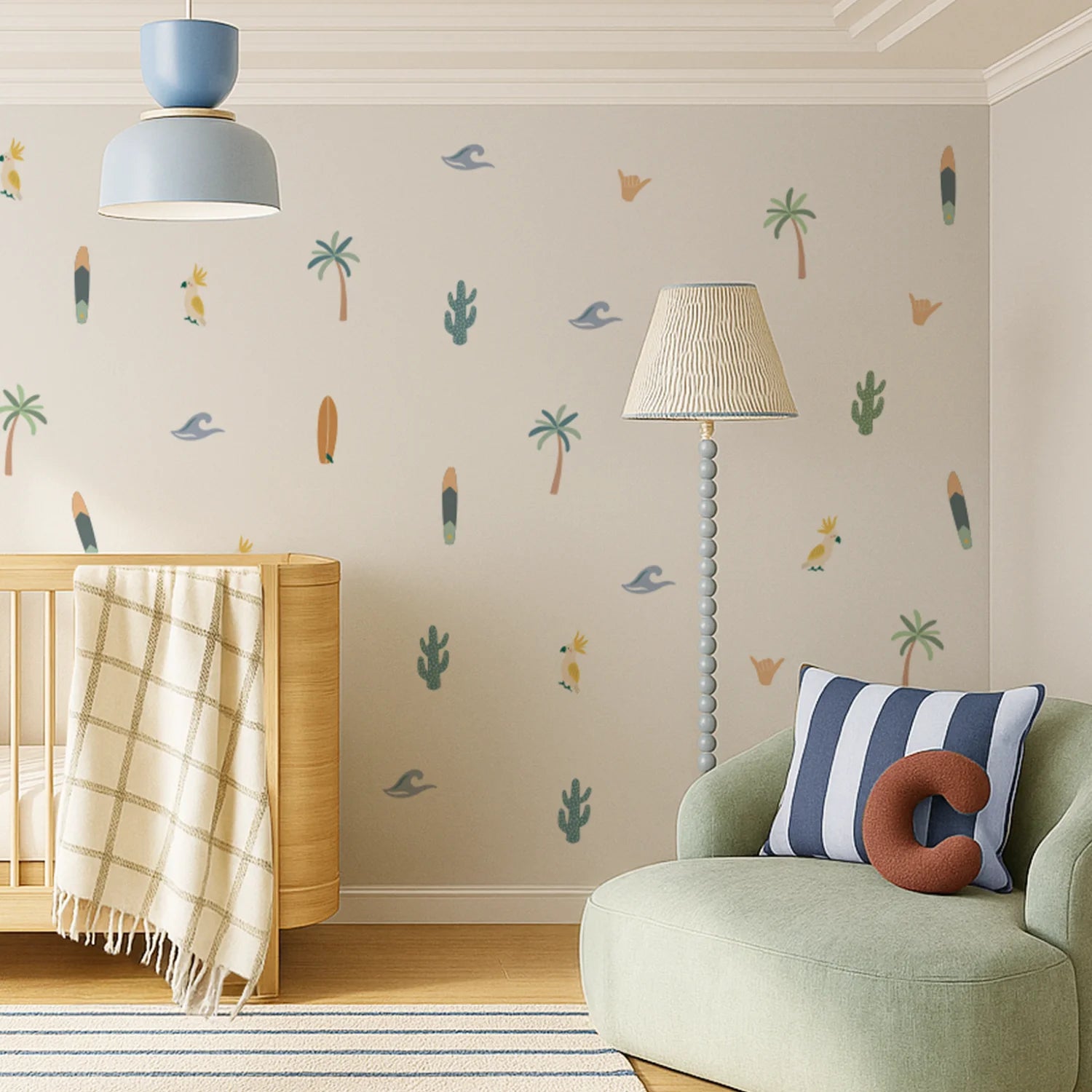 Beach Vibes Boho Wall Decal - DW8. Surf & Sea Decals