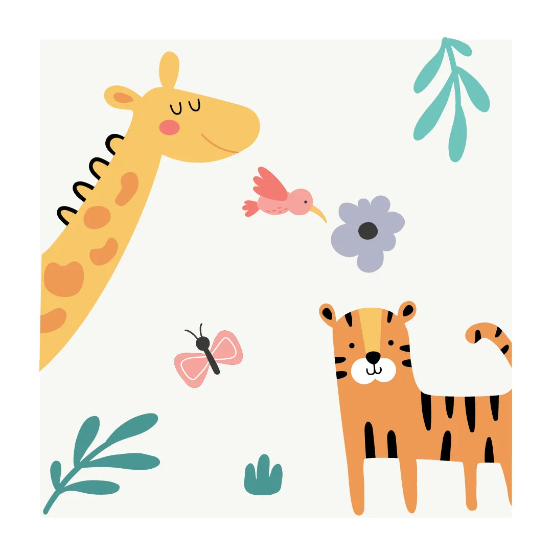 Big Safari Animals Wall Decals - DW5. Animal