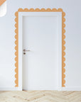 Oranges & Yellows Scalloped Border Decals - Apricot - DW14.