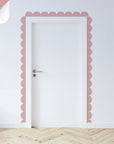 Pinks & Purples Scalloped Border Decals - Blush - DW14.