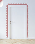 Pinks & Purples Scalloped Border Decals - Pomegranate