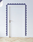 Pinks & Purples Scalloped Border Decals - indigo - DW14.
