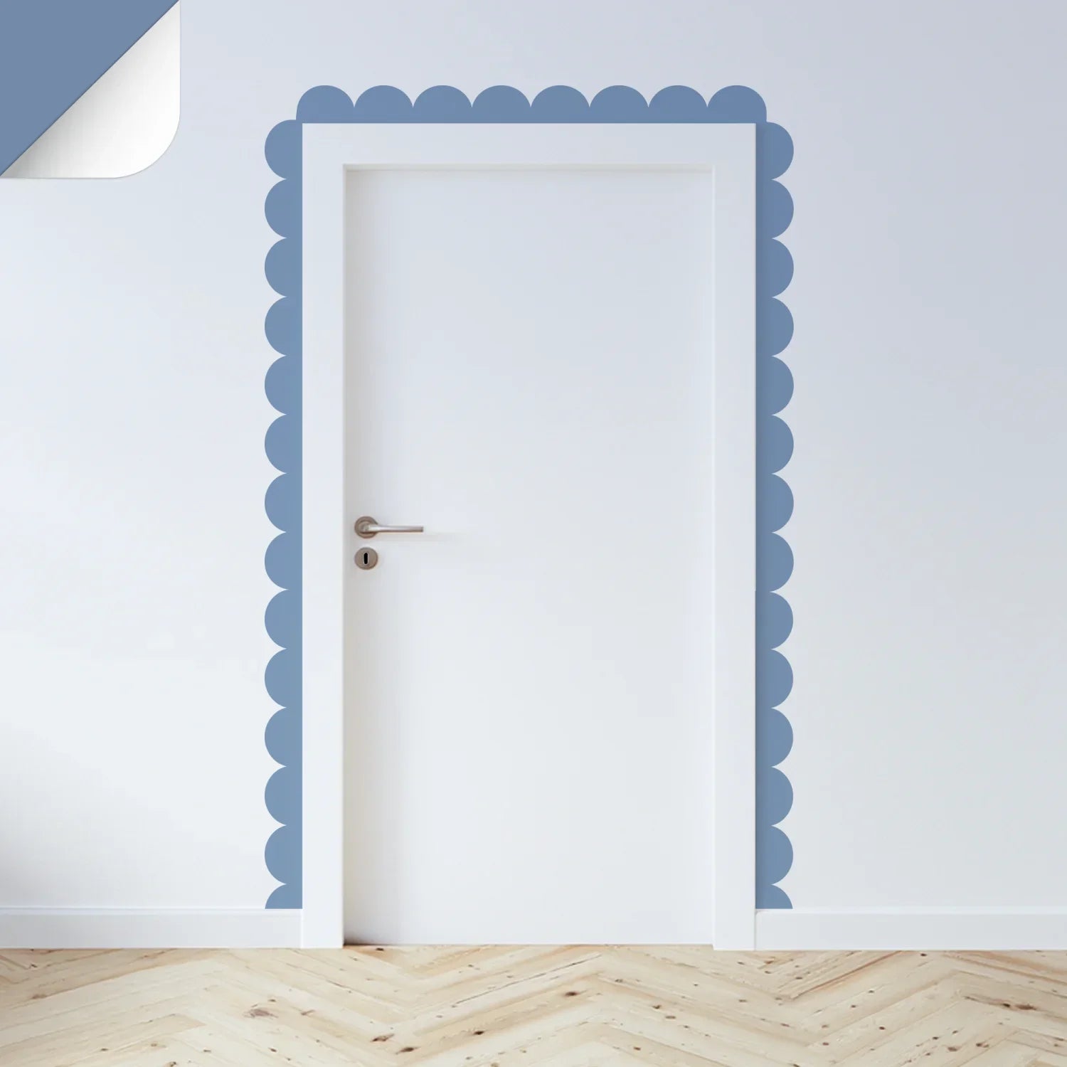 Blues Scalloped Border Decals - Ocean - DW14. Borders