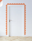 Oranges & Yellows Scalloped Border Decals - Orange - DW14.