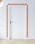 Oranges & Yellows Scalloped Border Decals - Peach - DW14.