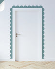 Blues Scalloped Border Decals - Teal - DW14. Borders