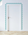 Blues Scalloped Border Decals - Turquoise - DW14. Borders