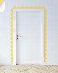 Oranges & Yellows Scalloped Border Decals - Yellow - DW14.