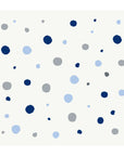 Blue & Grey Polka Dot Wall Decal - DW0. Decals