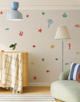 Bright Sea Creatures Wall Decal - DW8. Surf & Decals