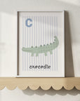 C is for Crocodile Print - WP1. Wall Prints