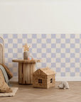Checkered Wall Panels - Milk & Lavender - DW11.