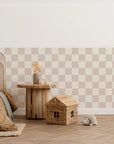 Checkered Wall Panels - Milk & Neutral - DW11.