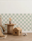 Checkered Wall Panels - Milk & Sage - DW11.