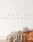 Classic Alphabet Wall Decal - Warm Decals
