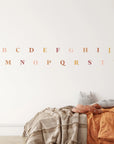 Classic Alphabet Wall Decal - Warm Decals