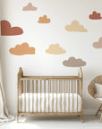 Cloud Wall Decals - Boho - DW3. Rainbow Sun Clouds