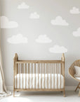 Cloud Wall Decals - White - DW3. Rainbow Sun Clouds